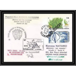 1644 marion dufresne md 59 fournaise le reunion 2/9/1988 obl paquebot TAAF Antarctic terres australes Lettre (cover)