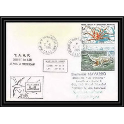 1646 mindwinter 40ème 21/6/1989 amsterdam TAAF Antarctic terres australes Lettre (cover)