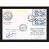 1652 marion dufresne djibouuti Signé signed loudes 31/10/1990 TAAF Antarctic terres australes Lettre (cover)