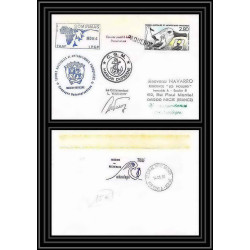 1664 TAAF Antarctic terres australes lettre mission recherche md 64 somirmas Signé signed warney obl paquebot 14/8/1990 