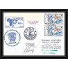 1665 TAAF Antarctic terres australes LETTRE mission recherche md 64 somirmas Signé signed warney obl paquebot 14/8/1990 