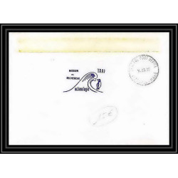 1669 TAAF Antarctic terres australes LETTRE mission recherche md 64 somirmas Signé signed warney obl paquebot 14/8/1990 