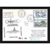 1671 TAAF Antarctic terres australes LETTRE patrouilleur albatros 50 ème hurlant 18ème mission Signé signed 31/3/1990 TA