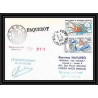 1724 op 91/2 marion dufresne 7/11/1990 Signé signed loudes TAAF Antarctic terres australes Lettre (cover)