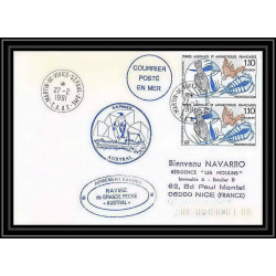 1737 navire de peche austral 27/2/1991 TAAF Antarctic terres australes Lettre (cover)