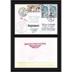 1762 op 91/4 Signé signed ferocq 29/71991 marion dufresne TAAF Antarctic terres australes Lettre (cover)