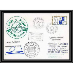 1774 astrobale Signé signed daudon 18/12/1991 TAAF Antarctic terres australes Lettre (cover)