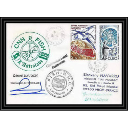1776 astrobale Signé signed daudon 18/12/1991 TAAF Antarctic terres australes Lettre (cover)