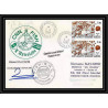 1808 astrobale Signé signed daudon 2/1/1992 TAAF Antarctic terres australes Lettre (cover)