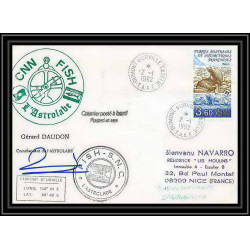 1809 astrobale Signé signed daudon 2/1/1992 TAAF Antarctic terres australes Lettre (cover)