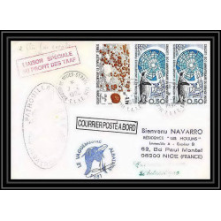 1817 albatros 7/2/1992 Signé signed TAAF Antarctic terres australes Lettre (cover)