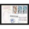 1817 albatros 7/2/1992 Signé signed TAAF Antarctic terres australes Lettre (cover)