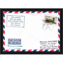 1954 Antarctic canada Lettre (cover) mv arctic 2/11/1983