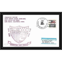1986 Antarctic USA Lettre (cover) uscgc burton island 2/1/1971