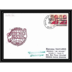 1992 Antarctic USA Lettre (cover) south pole station 25/11/1982