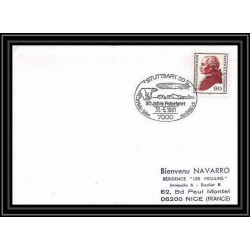 2015 Allemagne (germany bund) stuttgart 50 31/5/1981 Lettre (cover) polarfahrt