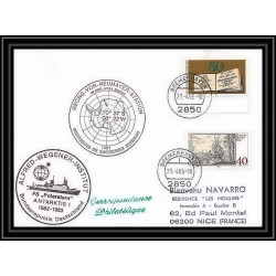2022 Antarctic Allemagne (germany bund) Lettre (cover) fs polarstern antarktis 1 23/4/1983