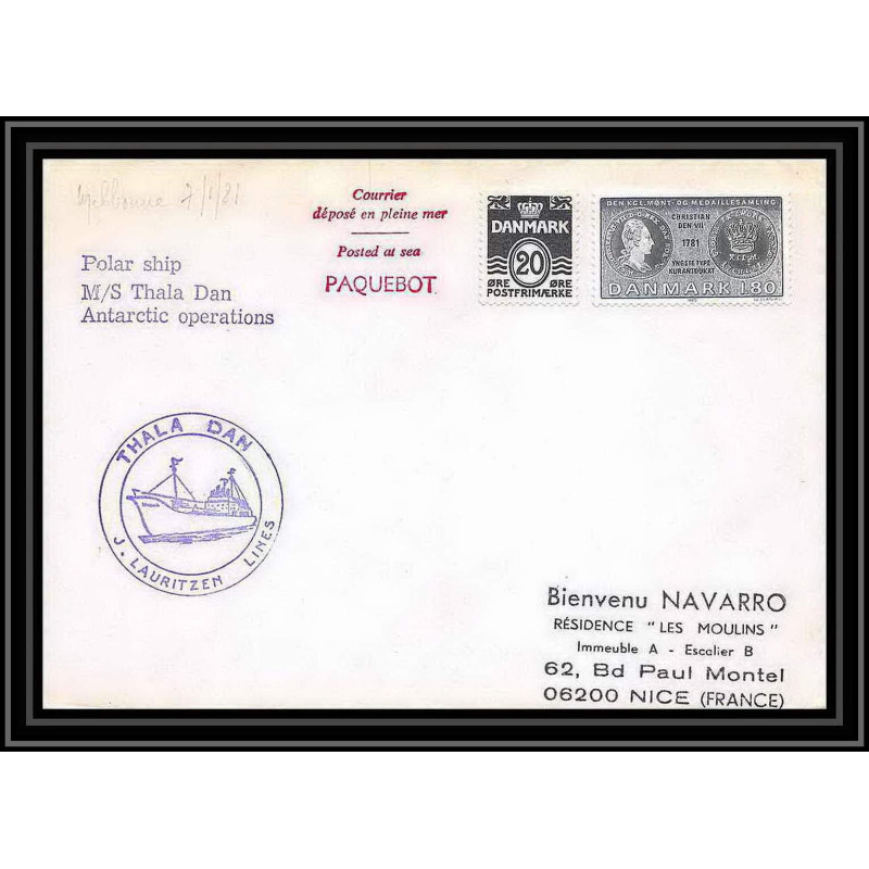2044 ARCTIC Danemark (Denmark) Lettre (cover) THLA DAN 23/2/1981