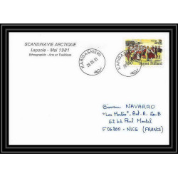 2047 ARCTIC Finlande (Finland suomi) Lettre (cover) inari laponie 28/5/1981 