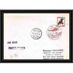 2106 Antarctic Japon (Japan) Lettre (cover) 23/4/1980 base showa brise glace fuji
