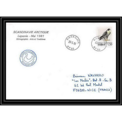 2133 ARCTIC Norvège (Norway) Lettre (cover) laponie 20/5/1981 