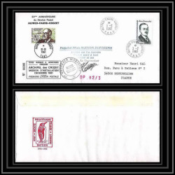 2243 ANTARCTIC terres australes TAAF lettre cover Dufresne 3/2/1982 Signé signed OP 82/3 CROZET