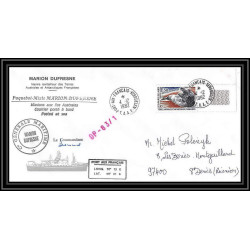 2252 ANTARCTIC terres australes TAAF lettre cover Dufresne OP 83/1 Signé signed 4/12/1982 coin de feuille sea leopard