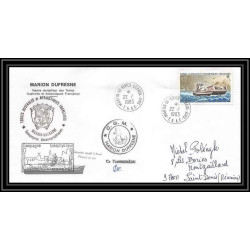 2260 ANTARCTIC terres australes TAAF lettre cover Dufresne 22/7/1983 Signé signed md 37 la réunion