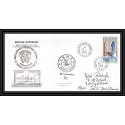 2262 ANTARCTIC terres australes TAAF lettre cover Dufresne 22/7/1983 Signé signed md 37 la réunion