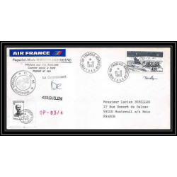 2269 ANTARCTIC terres australes TAAF lettre cover Dufresne OP 83/4 18/8/1983 Signé signed chiens traineau dog