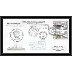 2277 ANTARCTIC terres australes TAAF lettre cover Dufresne OP 84/4 21/7/1984 phoque seal