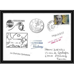 2345 ANTARCTIC Saint Pierre et Miquelon lettre cover Dufresne 2 md 101 campagne inaugurale 27/6/1995 Signé signed