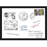 2345 ANTARCTIC Saint Pierre et Miquelon lettre cover Dufresne 2 md 101 campagne inaugurale 27/6/1995 Signé signed