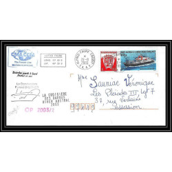 2400 Dufresne 2 op 2003/2 crozet 28/8/2003 Signé signed ANTARCTIC terres australes (taaf) Lettre cover
