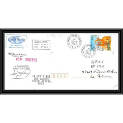 2402 Dufresne 2 Signé signed op 2003/2 crozet 28/8/2003 N°354 ANTARCTIC terres australes (taaf) Lettre cover