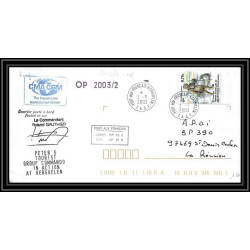 2404 Dufresne 2 Signé signed op 2003/2 crozet 2/9/2003 N°352 ANTARCTIC terres australes (taaf) Lettre cover
