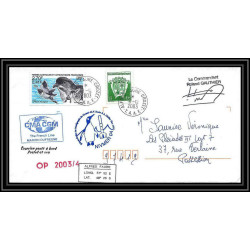 2421 Dufresne 2 Signé signed op 2003/4 8/12/2003 N°288 terres australes (taaf) Lettre cover petrel oiseaux (birds)