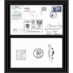 2437 Dufresne 2 Signé signed N°391 28/3/2004 ELEC MASTER GROUP ANTARCTIC terres australes (taaf) Lettre cover coin daté