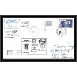 2437 Dufresne 2 Signé signed N°391 28/3/2004 ELEC MASTER GROUP ANTARCTIC terres australes (taaf) Lettre cover coin daté