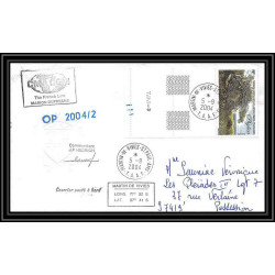 2462 ANTARCTIC terres australes TAAF lettre cover Dufresne 2 Signé signed OP 2004/2 N°363