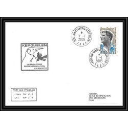 2489 ANTARCTIC terres australes TAAF lettre Dufresne 2 Signé signed KERGUELEN laboratoire jean petit 1/1/2005 N°406