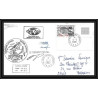 2500 terres australes TAAF lettre cover Dufresne 2 Signé signed N°392 CROZET 42 ème mission 8/3/2005 coin de feuille