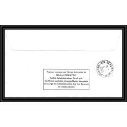 2503 ANTARCTIC terres australes TAAF lettre Dufresne 2 Signé signed N°389 préfet champon 14/3/2005 coin de feuille