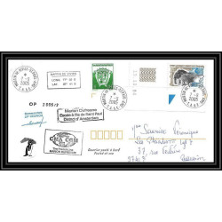 2521 ANTARCTIC terres australes TAAF lettre cover 10 ans du Dufresne 2 Signé signed N°406 7/9/2005 coin daté