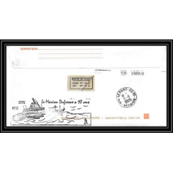 2522 ANTARCTIC terres australes TAAF lettre cover 10 ans du Dufresne 2 Signé signed N°395 7/9/2005