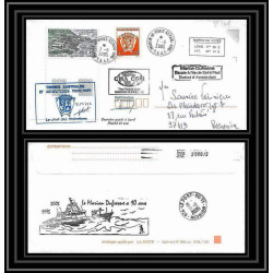 2524 ANTARCTIC terres australes TAAF lettre cover 10 ans du Dufresne 2 Signé signed 56ème mission 7/9/2005 N°349
