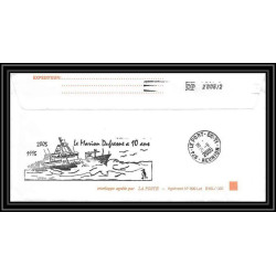 2524 ANTARCTIC terres australes TAAF lettre cover 10 ans du Dufresne 2 Signé signed 56ème mission 7/9/2005 N°349