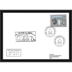 2530 ANTARCTIC terres australes TAAF lettre Dufresne 2 55ème mission les petites maries 10/11/2005 N°433