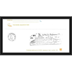 2547 ANTARCTIC terres australes TAAF lettre Dufresne 2 Signé signed OP 2005/4 kerguelen 21/12/2005 N°411 volute