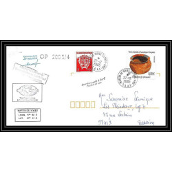 2549 ANTARCTIC terres australes TAAF lettre 10 ans du Dufresne 2 Signé signed OP 2005/4 st paul 27/12/2005 N°409